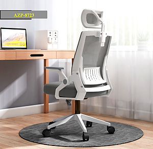 Siêu Phẩm Độc Quyền Ghế Văn Phòng Thông Minh Tay Cất Gọn AZP FURNITURE Ergonomic AZP-98723 XÁM - Style Đương Đại