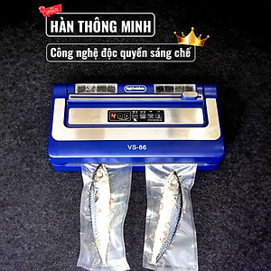 Máy hút chân không VS-86 hút mọi loại túi, tích hợp hàn thông minh, hút khô và hút ướt dễ dàng với 2 bình nước thải, sử dụng 2 motor hút mạnh mẽ, hút và thổi phồng tiện lợi, hàng chính hãng