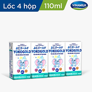 Thùng 48 hộp sữa YOKOGOLD pha sẵn 110ml