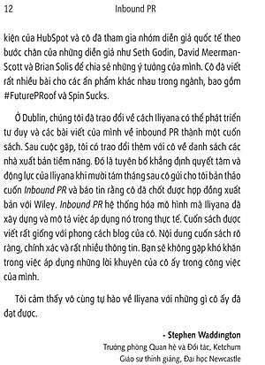 Sách Inbound PR - Dịch Chuyển Hoạt Động Theo Mô Hình Inbound
