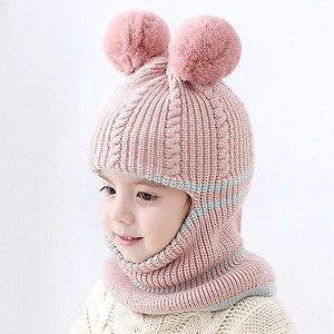 Mũ len ninja trùm kín đầu kín cổ lót nỉ ấm áp cho bé trai bé gái mùa đông - mu len lot ni cho be