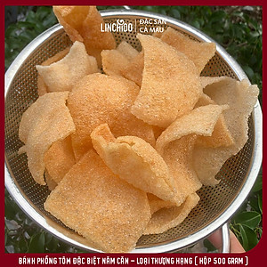 Đặc sản Cà Mau - Bánh Phồng Tôm Năm Căn - Loại Thượng Hạng ( Hộp 500 GRAM )