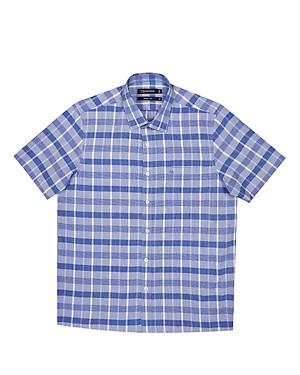 Áo sơ mi nam tay ngắn form suông vạt ngang Khatoco A1MN538T2-CNCR332-2504-N-CÔNG NGHỆ NANO MỚI