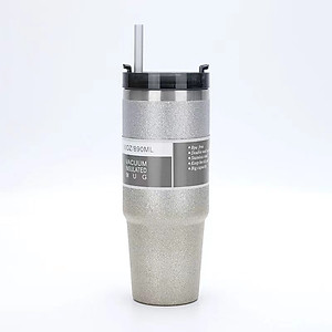 Ly Giữ Nhiệt Kim Tuyến Thái Lan 890ml, Lõi Inox 304 Giữ Nhiệt Tối Ưu, Màu Ombre Độc Đáo Hiện Đại, Tặng Kèm Ống Hút - Hàng Chính Hãng (Giao Màu Ngẫu Nhiên)