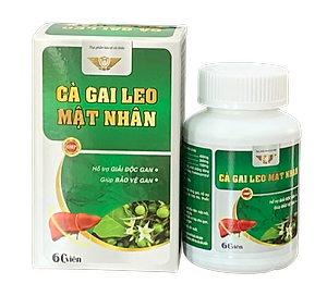 Viên uống giải độc gan Cà gai leo - Mật nhân Vinh Thịnh Vượng VV , hộp 60v