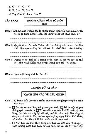 Sách Câu Hỏi Và Bài Tập Trắc Nghiệm Tiếng Việt Lớp 5 Tập 2