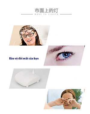 Đèn Bàn Học USB Di Động Cao Cấp Kẹp Bàn – Bảo Vệ Mắt Chống Cận KitAcoom Hàng Chính Hãng Cao Cấp, Không Bao Gồm Củ Sạc