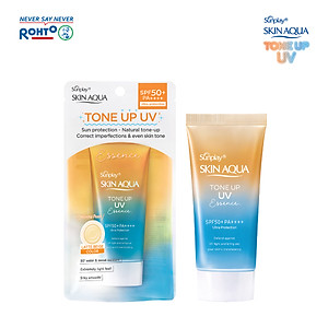 Kem chống nắng nâng tông Skin Aqua Tone up Latte Beige cho mọi tông da, dạng tinh chất Sunplay Skin Aqua Tone Up UV Essence Latte Beige SPF 50+ PA++++ 50g
