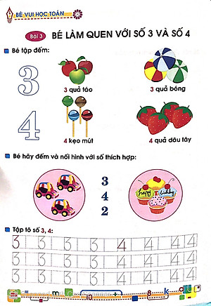 Tủ Sách Bé Vào Lớp 1 - Bé Vui Học Toán (Dành Cho Trẻ Mẫu Giáo 4 - 5 Tuổi) - Tái Bản 2020