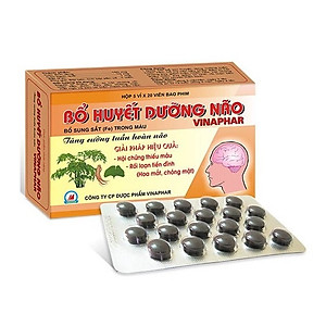 Viên uống Bổ Huyết dưỡng não Vinapharco, hộp 100v