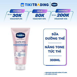Vaseline Body Tone-Up Sữa dưỡng thể nâng tông tức thì 300ML - Sáng Mịn Da Nâng Tone