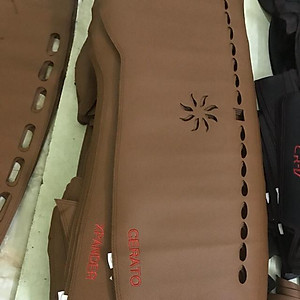 Thảm Taplo Hyundai Accent 2017-2023 loại da dày cao cấp 3 lớp chống trượt Da Carbon đen