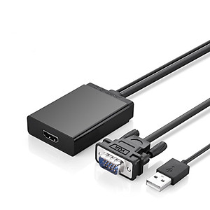 Cáp chuyển VGA to HDMI tích hợp Audio Ugreen UG-40213 - Hàng chính hãng