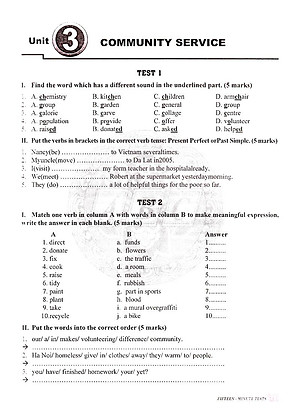 Sách Bộ Đề Kiểm Tra Tiếng Anh Lớp 7