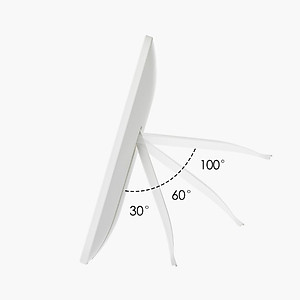 Gương Để Bàn Đèn LED Gương Cảm Ứng Để Bàn Trang Điểm Gương Có 3 Chế Độ Sáng Đổi Màu Sạc USB 23x16cm