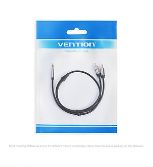 Cáp chuyển Audio 3.5mm sang 2RCA hàng chính hãng Vention 1,5m - 5m