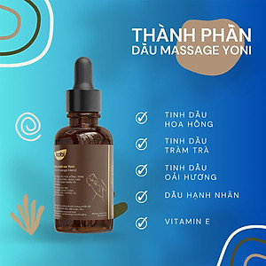 Dầu massage yoni body Kobi giúp cải thiện cảm xúc kéo dài cuộc yêu - 100ml