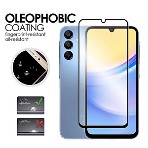 Kính cường lực 9D cho Samsung Galaxy A16 Full màn hình viền đen độ cứng 9h, chống vỡ, chống xước, dán màn hình cao cấp - Hàng chính hãng