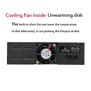 Ổ cứng Di động OImaster 4 Bays 2,5 ’’ SATA HDD SSD  Giá đỡ Mặt sau với Chức năng Khóa Bàn phím Hỗ trợ Hot-swap 6Gbps