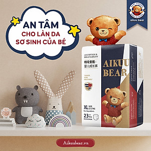 [Bịch] Tã Bỉm AIKUU BEAR Dán/Quần đủ size S56,M50,L48,XL46,XXL44,XXXL42 Chính Hãng