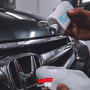 Dung Dịch Tẩy Ố Mờ Chi Tiết Mạ Crôm, Inox Ô Tô Chrome Cleaner B-033 SOFT99