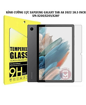 Miếng dán kính cường lực màn hình cho Samsung Galaxy Tab A8 10.5 inch 2022 (SM-X200 / X205 / X207) hiệu HOTCASE Mercury H+ Pro (Chống va đập, vát cạnh 2.5D, chống vân tay, mỏng 0.3mm, độ cứng 9H) - Hàng nhập khẩu