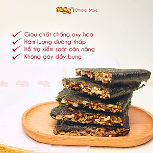 [COMBO MIX 2 500G] Rong biển kẹp hạt dinh dưỡng 250g + Thanh gạo lứt chà bông/rong biển mix hạt 250g