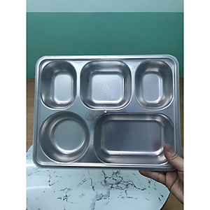 khay cơm GORILLA inox cao cấp 4 ngăn, 5 ngăn loại Trung