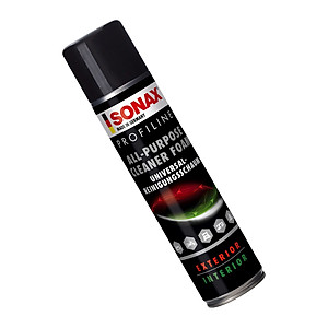 Chai xịt bọt vệ sinh nội thất ô tô đa năng Sonax 274300 400ML - Không cần nước, làm sạch nhanh, loại bỏ dầu mỡ, bụi bẩn, silicone, côn trùng