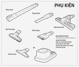 Máy Hút Bụi Lock&Lock ENV336BLK (400W) - Hàng Chính Hãng
