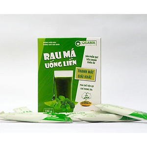 Bột Rau Má Đậu Xanh Quảng Thanh Hộp 180g ( 15g*12gói) - Mát gan, detox, giảm mụn, giảm cân, giải nhiệt cơ thể