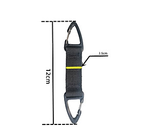 Khóa Khẩn Cấp Carabiner Mỏ Đại Bàng 2 đầu Khóa Móc,Chìa khóa Dây dù đan tay Ngoài Trời,móc Chìa Khóa Treo ba lô trekkin