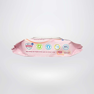 Combo Tiết Kiệm 3 Gói Khăn Ướt Bobby Care Hương Dịu Nhẹ 100 Tờ/Gói - Tặng 1 Gói Cùng Loại