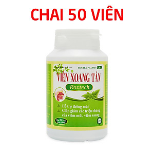 Viên Xoang Tán Roxtech thông mũi, giảm viêm mũi dị ứng, viêm xoang - 50 viên