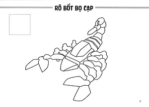 Sách Tô Màu - Thế Giới Rô Bốt Và Xe Cộ: Rô Bốt Thú