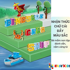 Đồ Chơi Bảng 26 Chữ Cái Biến Hình Lắp Ghép Chiến Binh Robot Khủng Long Lớn Sáng Tạo Chữ Số Và Dấu