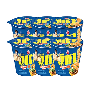 Combo 6 Ly Mì Jin Không Cay Ottogi 65g