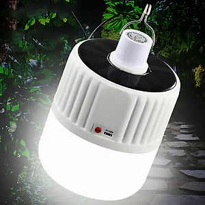 Đèn led KG62 tích điện năng lượng mặt trời siêu sáng, ánh sáng trắng có remote điều khiển và tấm pin năng lượng mặt trời / thích hợp đi vườn, cắm trại, picnic , khi nhà cúp điện 120w- Hàng chính hãng