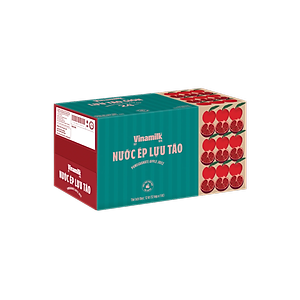 COMBO  Nước Trái Cây Cao Cấp Fruit Love Lựu Táo - 4 Hộp 1L