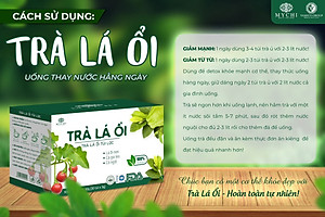 Trà Lá Ổi Mychi chính hãng giam cân, tan mỡ và ngừa mỡ máu