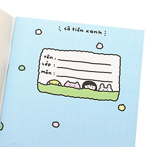 Tập Học Sinh Cô Tiên Xanh - Miền Nam - 4 Ô Ly - 96 Trang 100gsm - The Sun - Thị Trấn Mèo