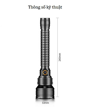 Đèn pin siêu sáng Led P70 A18 ( VỎ HỢP KIM SIÊU CỨNG, CHỐNG NƯỚC, CHIP LED P70 SIÊU SÁNG ) - CHIẾU XA ĐẾN HÀNG TRĂM MÉT