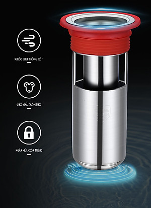 Phụ kiện Ngăn mùi nhà tắm - INOX 304 lắp thoát sàn chống mùi hôi ngăn vi khuẩn trào ngược lên – DH2011