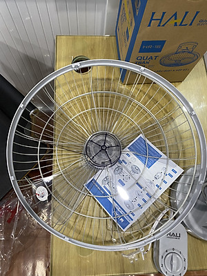 Quạt đảo trần Hali HR-16 công suất 47W sử dụng hộp số, 4 tốc độ gió - Hàng chính hãng