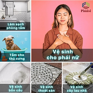 Vòi Xịt Vệ Sinh Bồn Cầu Toilet Trong Nhà Tắm Tăng Áp Pimisi Chịu Áp Lực Nước - Mạ Xi Inox Sáng Bóng Từ Tay Xịt Và Dây Mềm Cao Cấp | Hàng Chính Hãng