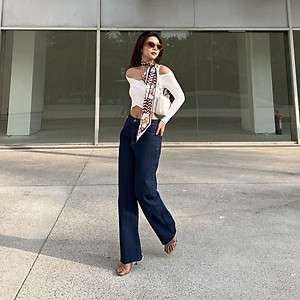 Quần Jean Ống Rộng Indigo Aaa Jeans