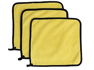 Combo 3 khăn lau xe chuyên dụng Microfiber siêu hút nước