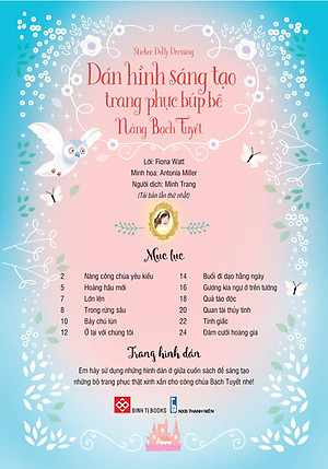 Sách Sticker Dolly Dressing - Dán Hình Sáng Tạo Trang Phục Búp Bê - Nàng Bạch Tuyết