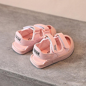 Sandal cho bé gái 1 - 3 tuổi êm mềm quai dán dáng dép trẻ em mũi cao bít mũi thời trang khỏe khoắn và năng động SG59