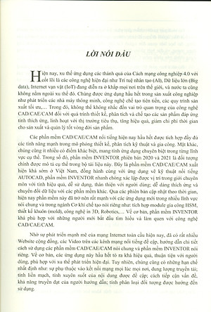 Thực Hành CAD/CAE/CAM Trên Phần Mềm INVENTOR, Tập 1 - Thiết Kế Mô Phỏng CAD